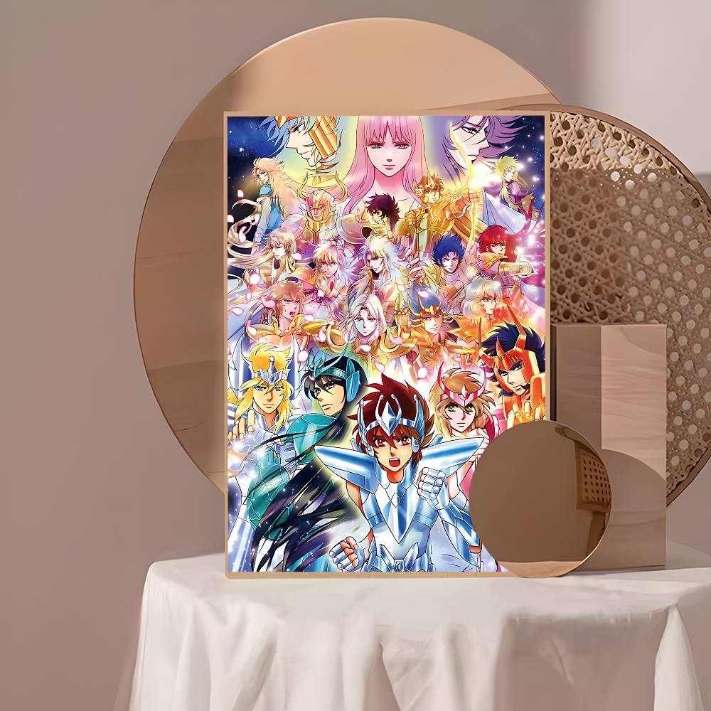 Japanese Hot Anime S-Saint Seiya Whitepaper Poster Waterproof Paper Sticker Coffee House Bar Aesthetic Art Wall Painting
