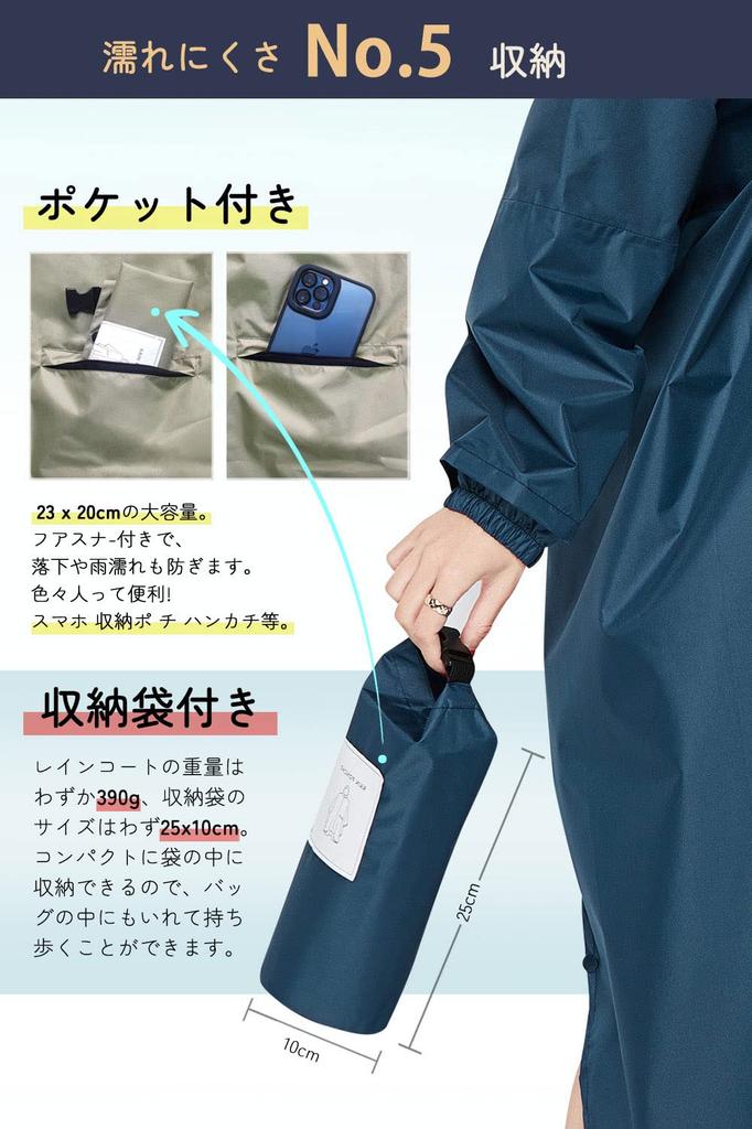 Rain Gear for Bicycles and Raincoat for Women and Rain Poncho for Wide and for Commuting To Work or Unisex [NeroPoke] Raincoat, Backpacks, Men,
