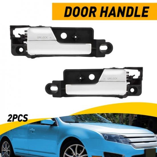 2x Left Right Interior Door Handle Chrome Fit 2006-2012 Ford Fusion 6E5Z5422600A