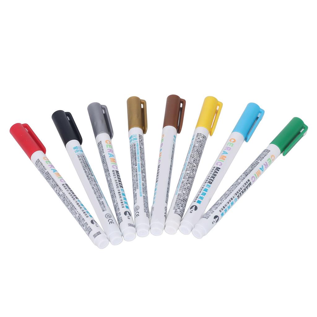 Malen Keramikmarker Gerade Hydraulische Frontpresse Spitze DIY Herstellung 8 Farben Ohne Brennen Keramikkunststift