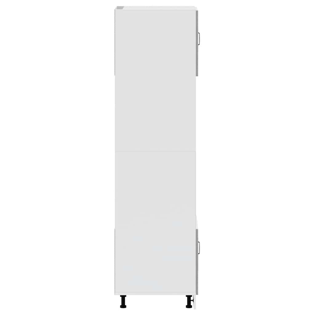 Oven Built In Cabinets 2 Pcs Porto Series Concrete Grey Particleboard