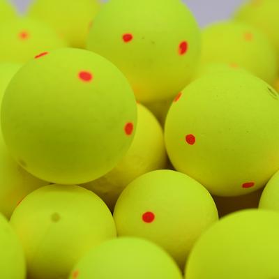 MNFT 20Pcs Fishing Floats Balls, Ultra-Light EPS Foam Buoyancy Ball Yellow Fishing Float Bait  Accessories