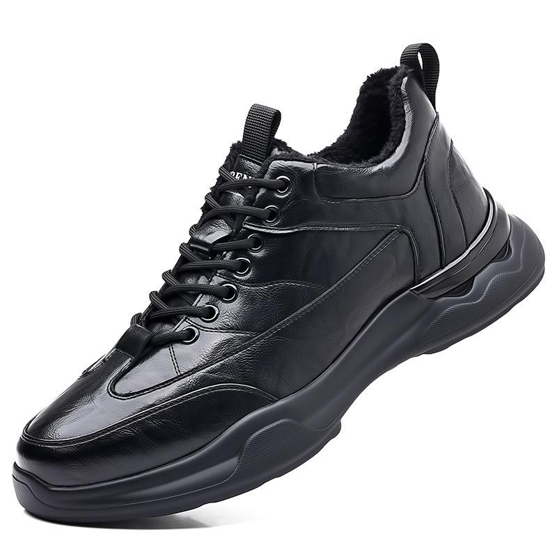 

Модные ретро-кроссовки из коровьей кожи для мужчин, новые дизайнерские бархатные туфли на платформе, модные осенне-зимние спортивные мужские кроссовки 38