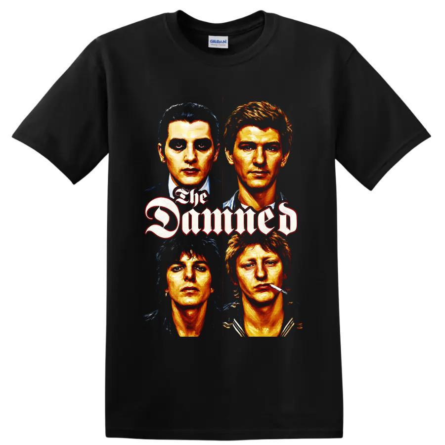The Damned Rock Band Portraits Punk Gothic Art Graphic T Shirt Music Fan Tee