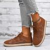 2025 Hot Sale Ladies Shoes Lace-up Women's Vulcanize Shoes Fashion Hollow Out New Plus Size Casual Comfortable Flat Low Heels