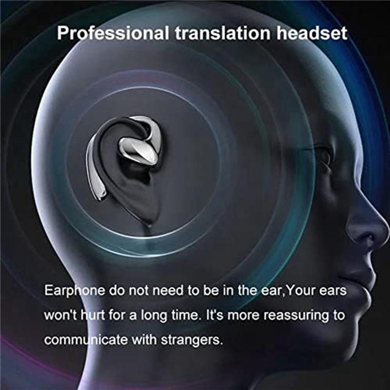 ABUO-2X M8 Translator Earbuds, 144 Language Translator Device, Two Way Real Time Translation Support Music Calling, Universal