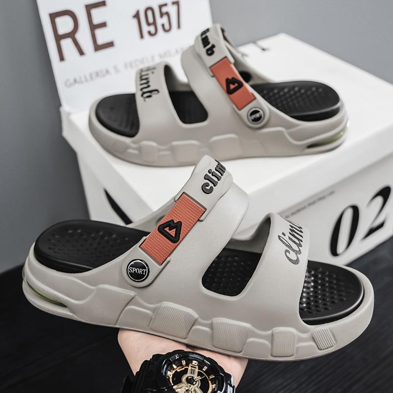 Slippers Men Wear EVA In Summer, Thick-soled Sandals Men's Driving Dual-purpose Sports Large-size Beach Sandals