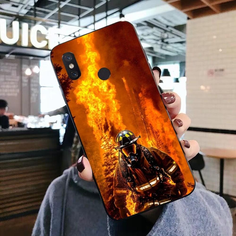 Firefighter Heroes Fireman Luxury Phone Case For Xiaomi Mi 5X 8 9 10 11 12 Lite Pro 10T PocoX3pro PocoM3 Note 10 Pro Lite