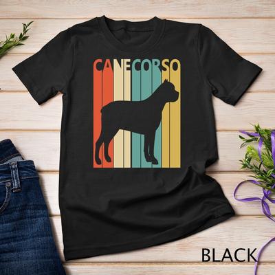Süßes Retro Cane Corso Hund Unisex T-Shirt