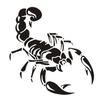 Accessori Decorativi per Auto-Badge Decalcomania Cofano Adesivi Scorpione 3D Nero/Bianco