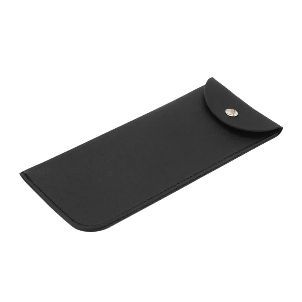 With Metal Buckle PU Leather Glasses Bag Solid Color Mini Cosmetic Bag  Jewelry Packing