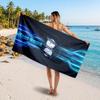 Asciugamano da Spiaggia Personalizzato BIRMINGHAM CITY, Stampa Testo Nome Personalizzato, Asciugamano Morbido ad Asciugatura Rapida con Logo Calcio, Regalo per le Vacanze