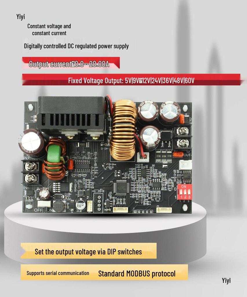 XinYi XY6020L CNC Adjustable DC Power Supply, 20A/1200W Step-Down Module, Constant Voltage & Current Repair