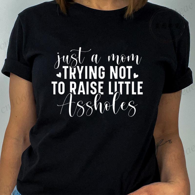 T Shirt for Women Mom Life Print Tshirt Short Sleeve Crew Neck Casual Top Mom Quotes Women Tshirt Blessed Mama Womens Clothing