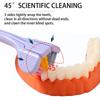 Durable Triple Sided Toothbrush Portable Adult Toothbrush V-shaped Three-sided Toothbrush  Women