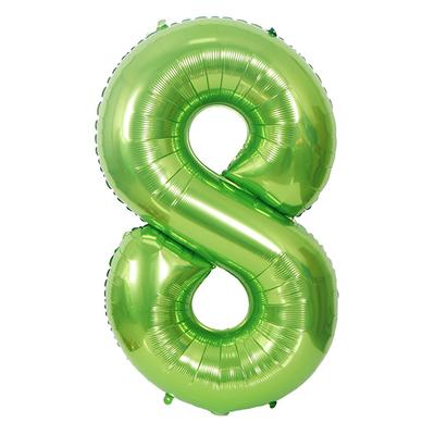 Fruit Green Number Balloon Foil Balloon Party Dress Up Wedding Decoration Birthday Balloon Party Balloons
