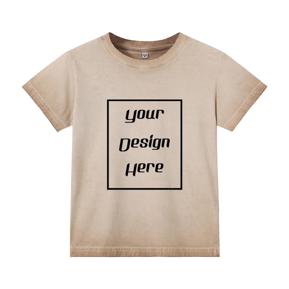 240 GSM 100% Cotton Women Retro T-Shirt Customized Pattern Print Short Slimming Streetwear Casual O Neck Short Sleeves Hot Grils T-Shirt