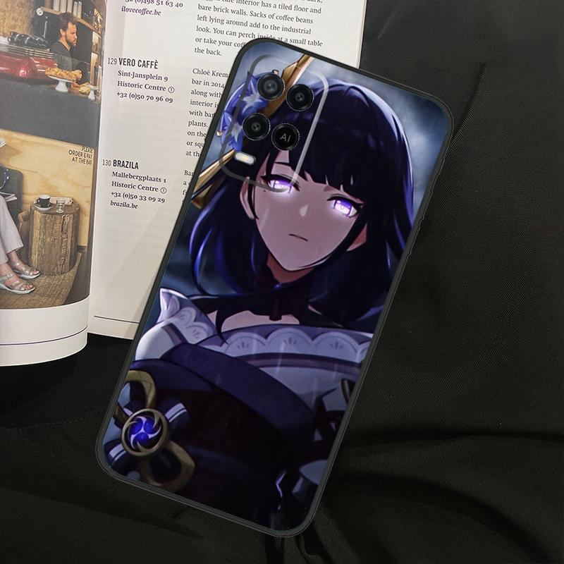 Genshin Impact Raiden Shogun For Oppo A78 A98 A80 A40 A60 A18 A38 A58 A15 A17 A77 A74 A94 A54 A57S A16 A76 A96 Phone Case