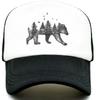 Beer Bos Silhouet Trucker Cap Unisex Verstelbaar Mesh Buiten Baseballpet Ademend