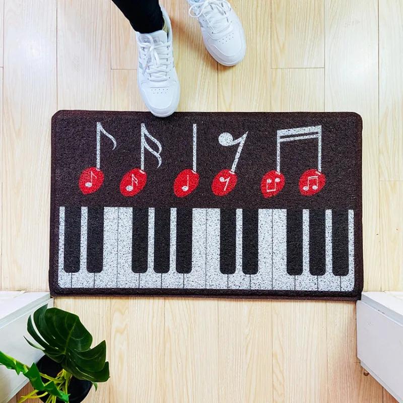 Entrance door carpet entry door floor mat silk ring foot mat