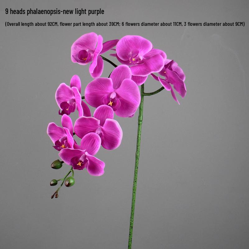 High-End PU Phalaenopsis Artificial Flowers - Single Stem for Home & Hotel Décor