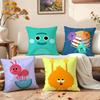 THE Bumble Nums Humble Cushion Cover Premium Comfort Reversible Pillow Cove -Two In One Design for Any Room & Car Interior