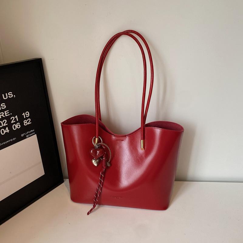 Large-capacity Retro Underarm Bag Fashionable Single-shoulder Large Bag Casual Tote Bag for Class and Commuting