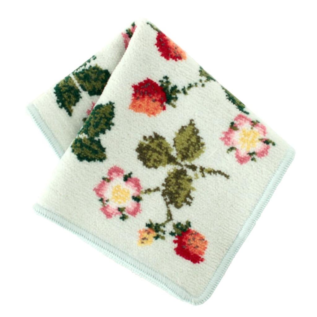 Wedgwood Chenille Handkerchief, Wild Strawberry (Blue), Women's, Chenille, Approx. 25cm, 000468-0001-02