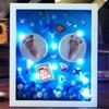 Newborns Foot Print Photo Frame 3D Foot Print Molds Photo Frame Baby Molds With Light Soft Clay DIY Handprints Infant Souvenir