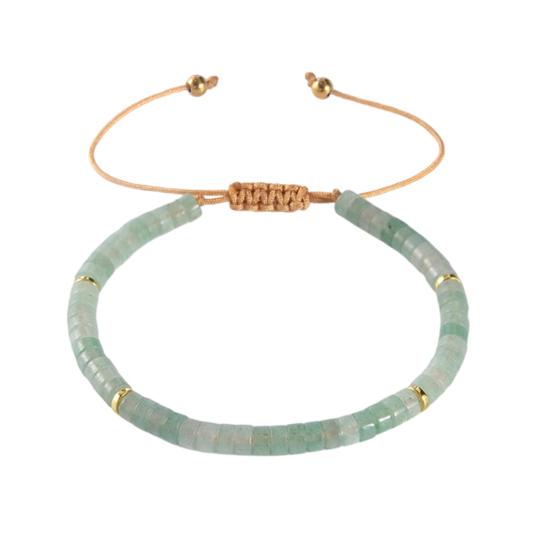 

Women Bracelet Adjustable Length Natural Stone Beads Bracelet Bohemia Style Stackable Bracelet Versatile Jewelry Accessory B