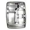 304 Stainless Steel Six-Compartment Cafeteria Tray