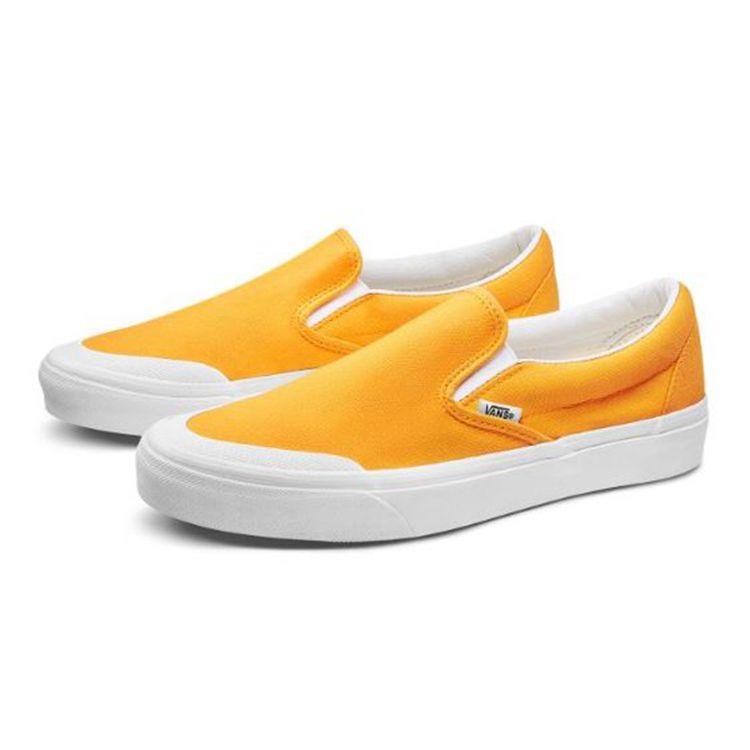 Vans Slip-On Series 138 Retro Street Low-Top Skate Shoes Unisex sneaker Leaf-Yellow VN0A3TKBUVF