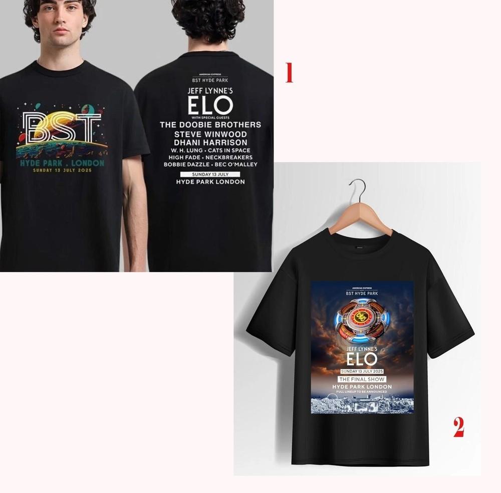 Jeff Lynne's ELO London BST Hyde Park 13 July 2025 T Shirt