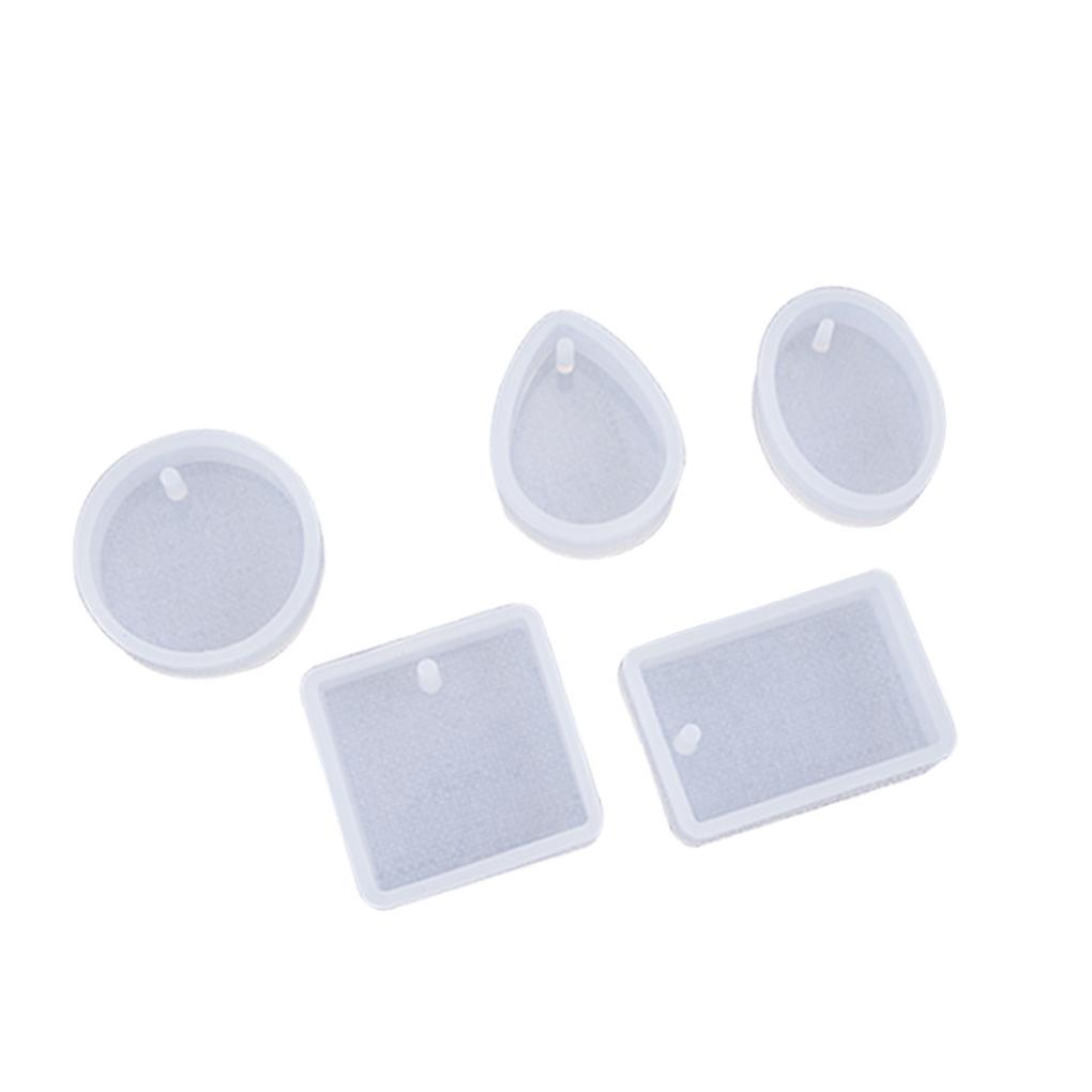Anhänger Silikonform mit Loch Spiegeloberfläche Verschiedene Formen Zuverlässige Qualität Flexibel DIY Wiederverwendbare Form zur Herstellung von Bastelprojekten