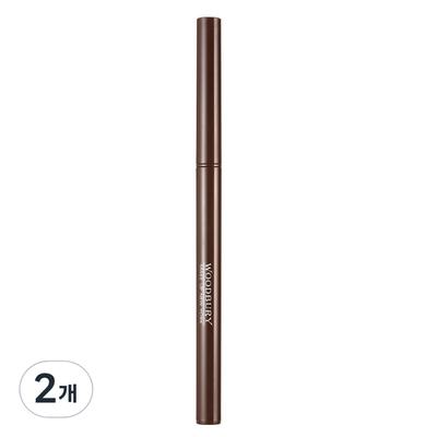 Woodbury Creamy Gel Super Slim Auto Eyeliner 0,12g, braun, 2 Stk.