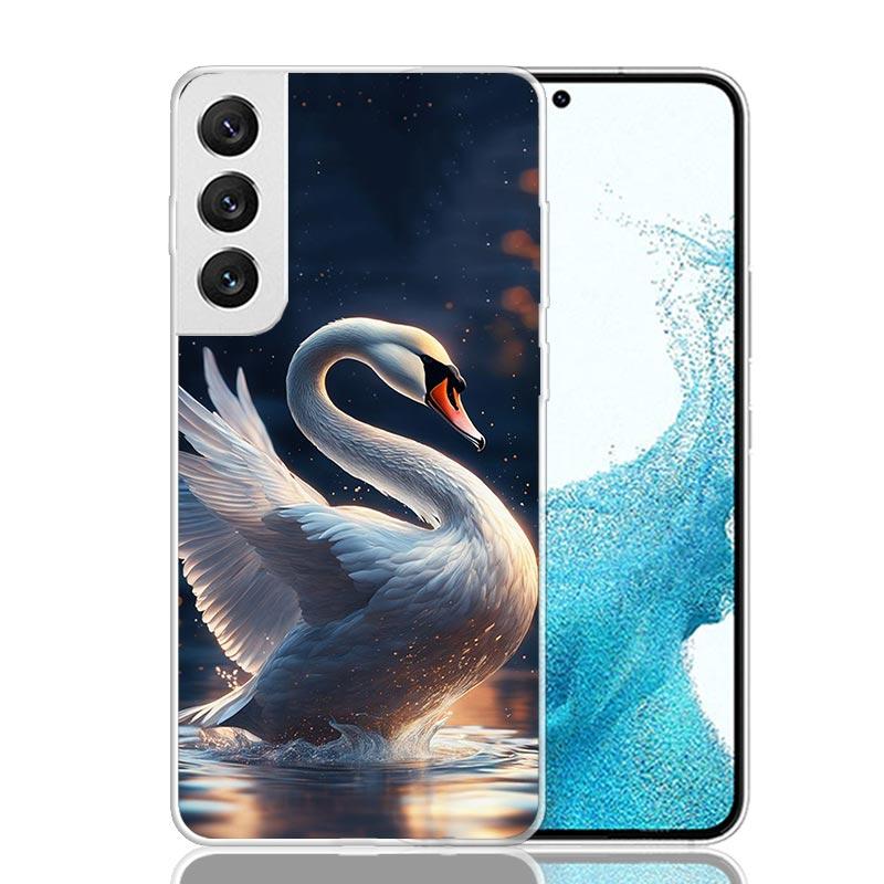 Black Swan Noble Phone Case For Samsung Galaxy S26 S25 Edge S24 S23 FE S22 Ultra S21 Plus S20 + Fundas Cover Coque Galaxy S25 S2