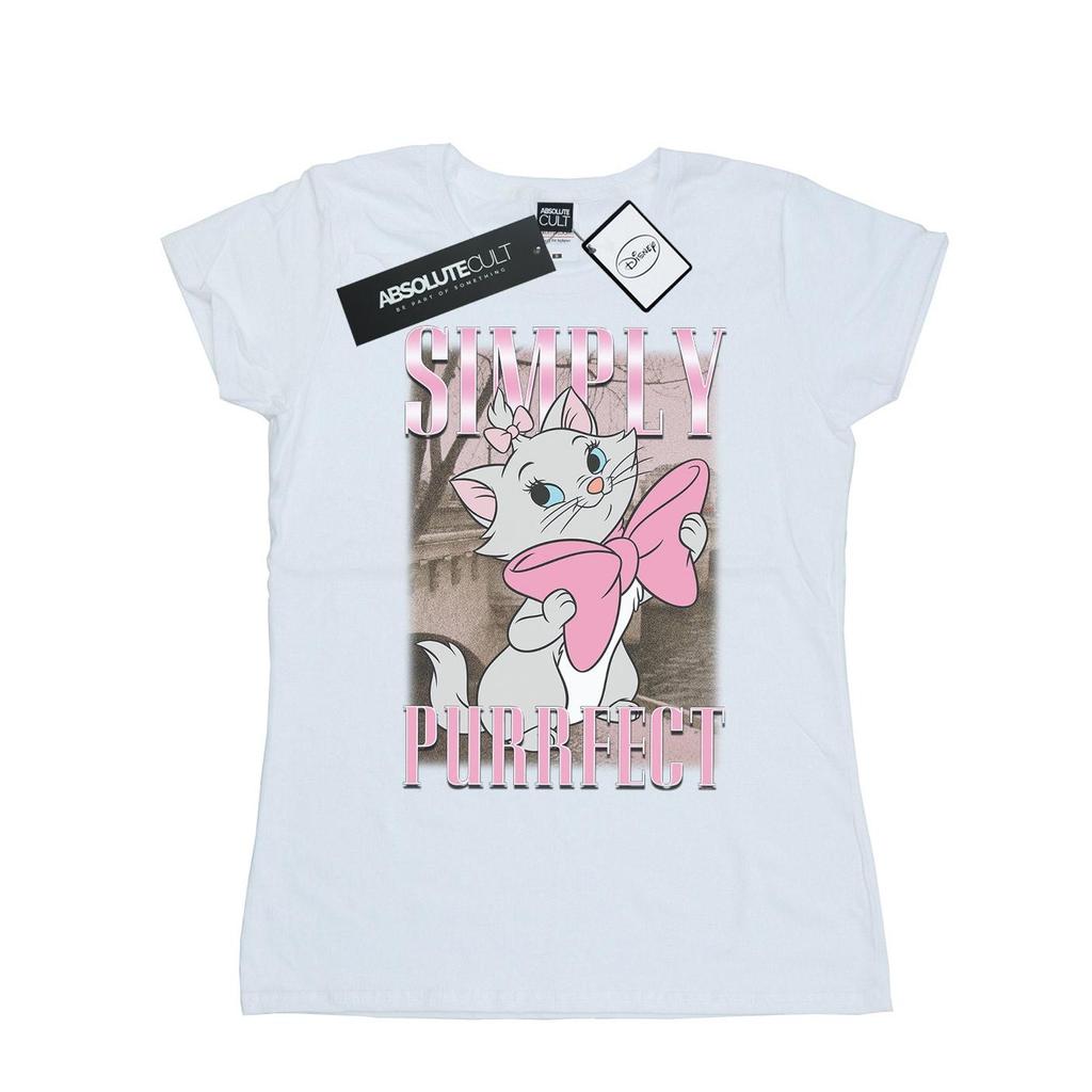 Disney Womens/Ladies Aristocats Marie Simply Purrfect Homage Cotton T-Shirt