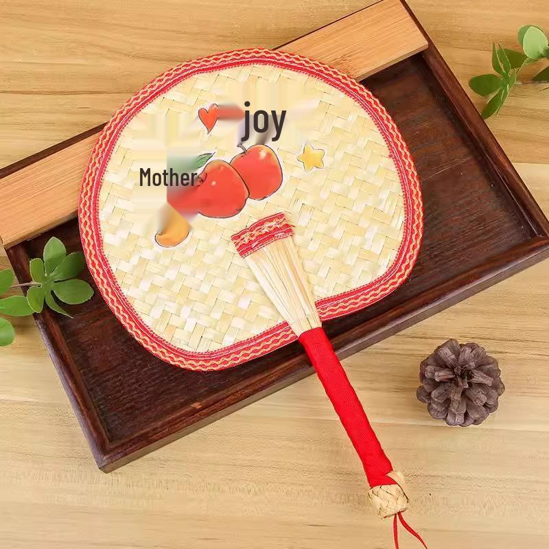 

Handwoven Banana Leaf Fan for Children and Infants - Mosquito Repellent