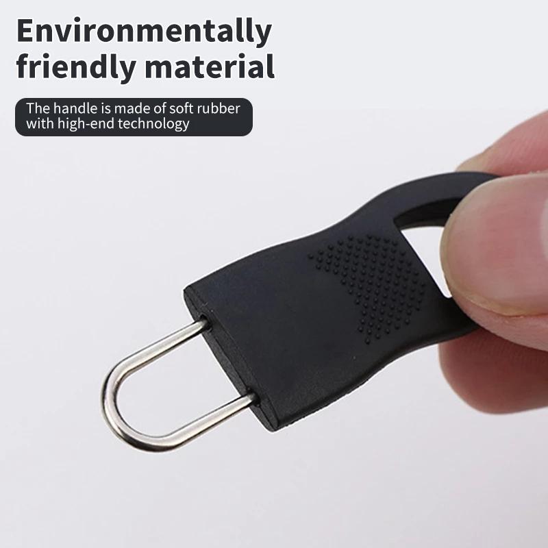 10 pezzi di ricambio per cerniera estrattore rimovibile senza attrezzi per cerniera per bagagli, zainetto, etichetta per corda, etichetta per abbigliamento, fissatore per cerniera rotto