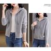 2026 New Knitted Women's Spring and Autumn Hooded Sweatshirt, Fashionable and Unique Sweater Cardigan, Mother's Coat