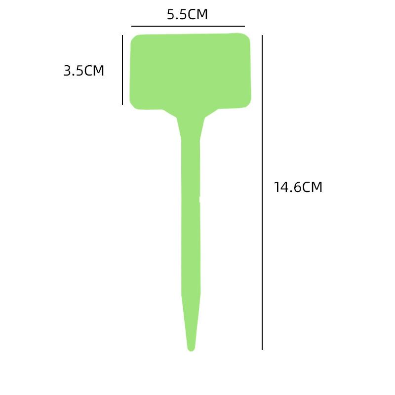 10 Pcs Garden Plant Label Plant Accessories Flower Pot Plastic Plant Label Nursery Label Seedling Label Tray Label Diy Tool (Light green,10 Pcs&Plant labels) светло-зеленый