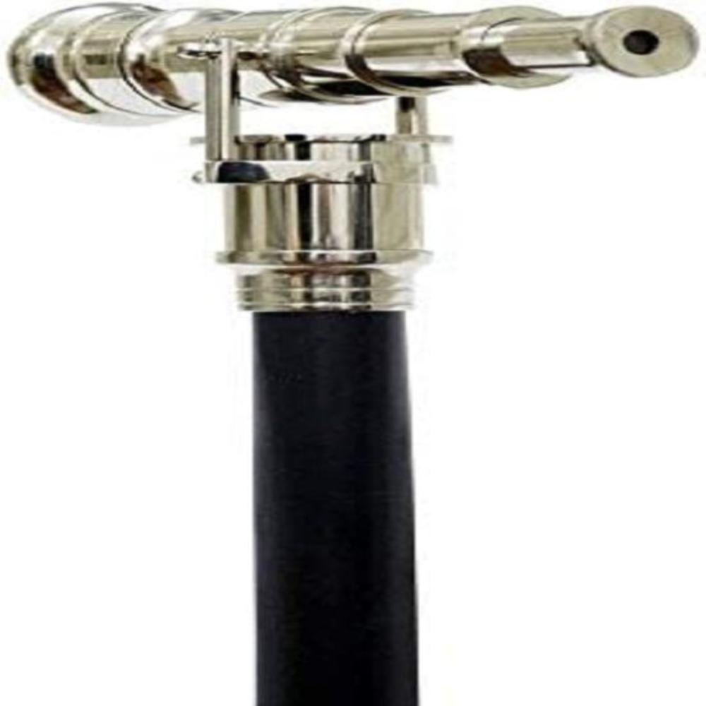 Victorian Nautical Spy Telescope Walking Cane – Steampunk Design, 94 CM, Brass Handle