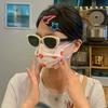 Cat's eye black frame plain artifact European and American retro ins small frame myopia eyes can be equipped with degree glasses frame female tide