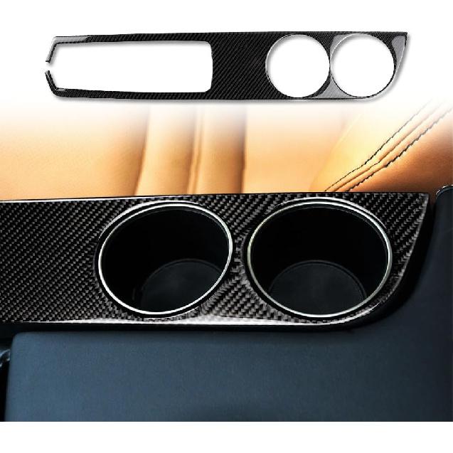 Schutzaufkleber Seitenverkleidung Mittelkonsole 2 Stück Premium-Aufkleber Echte Kohlefaser-Zubehör Kompatibel mit Lexus IS250 2014 2015/IS200t