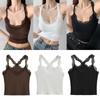 U-neck Lace Lace Corset Hollow Suspender Vest Elastic Crop Tops  Daily
