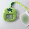 Kawaii Cartoon Tomato Itabag Green Red Material Coin Purse Crossbody Around The Neck Card Holder Neck Hanging