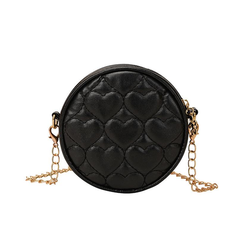 Adorable Mini Quilted Chain Bag For Kids Stylish Gender Neutral Design Perfect For Preschool чёрный