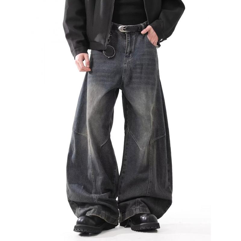 JYL Women's Straight Jeans Cross-Border Plus-Size American Vibe High-Waist Denim