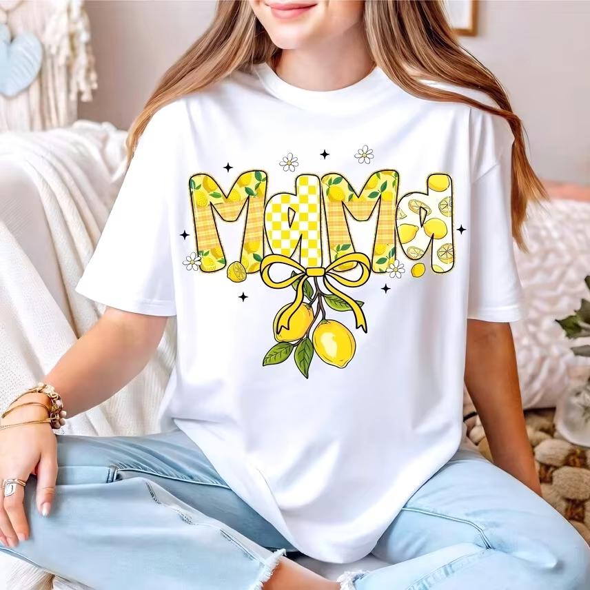 

Mama Shirt Mothers Day Tshirt Mom Life Tee Lemon Mama Shirt Summer Y2k Mama Shirt Floral Mama Shirt Fruit Citrus Mama Tee Tops 4XL