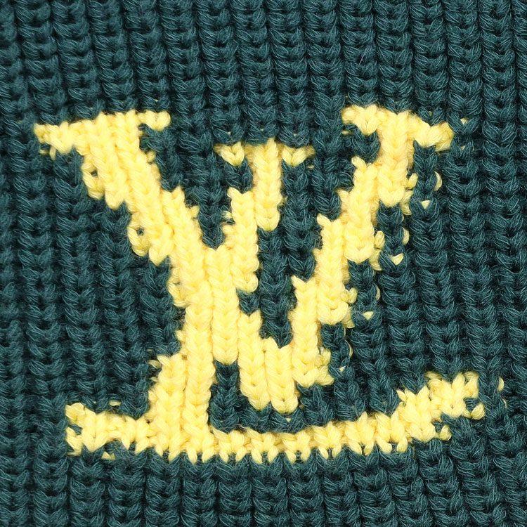Louis Vuitton Gebraucht 2010er Logo Intarsia Strickpullover 1A8OZN